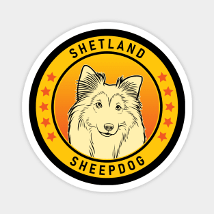 Shetland Sheepdog Dog Portrait Magnet